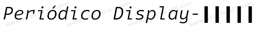 Periódico Display字体转换